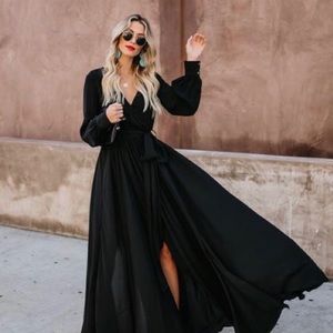 VICI Black Diana Maxi Dress SMALL